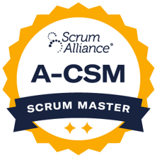 Scrum Alliance A-CSM Scrum Master logo